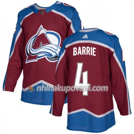 Colorado Avalanche Dresy Tyson Barrie 4 Adidas 2017-2018 Červená Authentic - Pánské